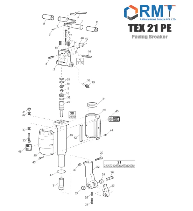 TEX 21 PE - Pneumatic Breaker